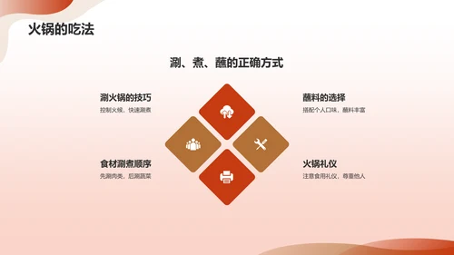 红色插画家乡美食介绍PPT模板