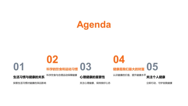 健康生活讲座报告PPT模板