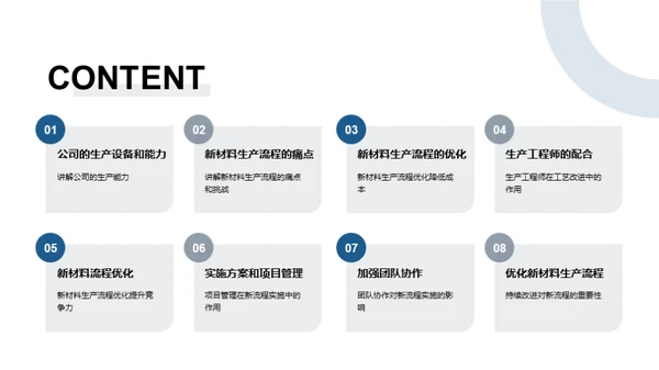 新材料生产的优化革新