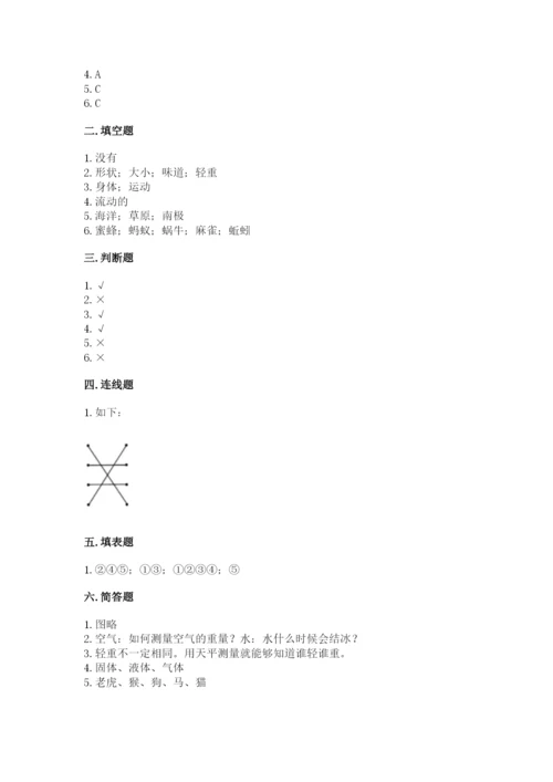 教科版一年级下册科学期末测试卷精品（黄金题型）.docx