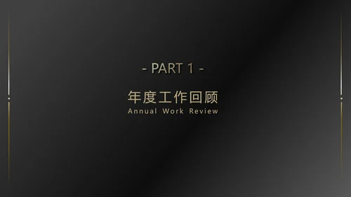 黑金高端大气商务通用PPT模版