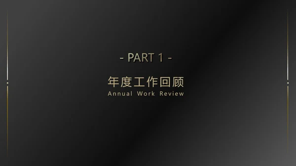 黑金高端大气商务通用PPT模版