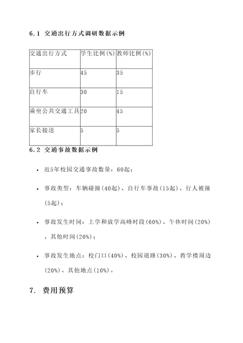 学校交通安全调研活动方案