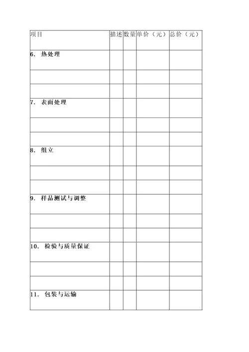 台州精密模具加工报价单