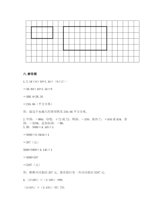 小升初数学期末测试卷（综合题）.docx