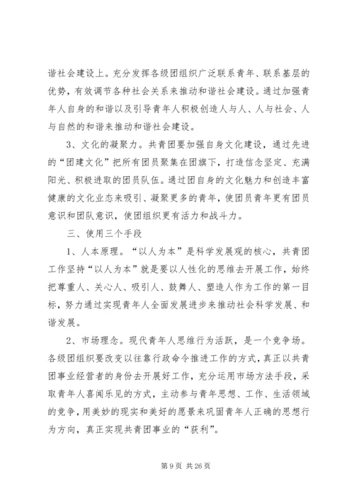 做好新形势下共青团工作的思考.docx