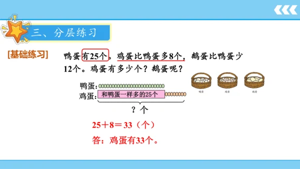 【新教材】人教版数学二年级上册第2单元100以内的加法和减法(二) 第5课时 解决问题（例4）课件（