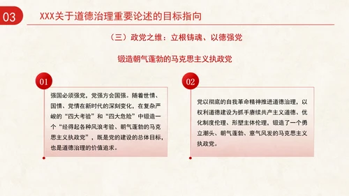 道德治理重要论述的时代意涵关系结构及目标指向专题党课PPT