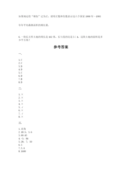 浙教版数学小升初模拟试卷精品【综合题】.docx