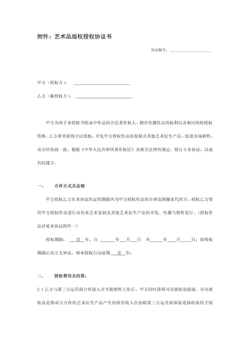 艺术品版权授权协议书.docx