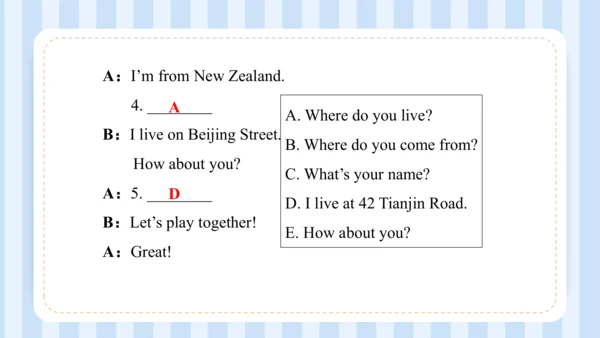 Unit 1  We have new friends Lesson 5- Lesson 6 课件(