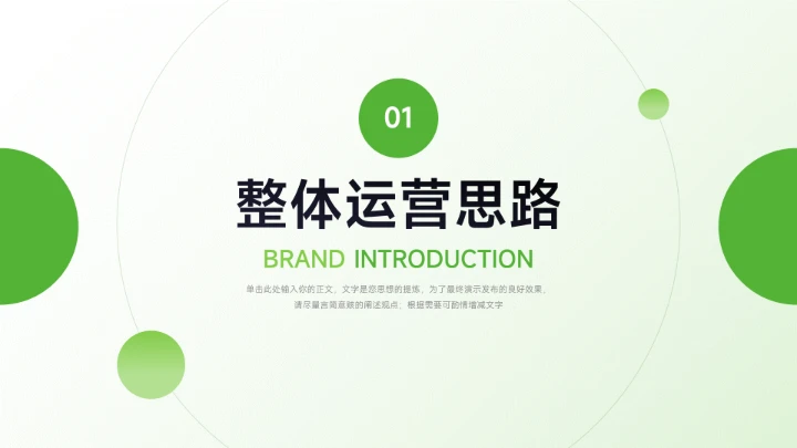 绿色亮系电商运营方案策划PPT模板