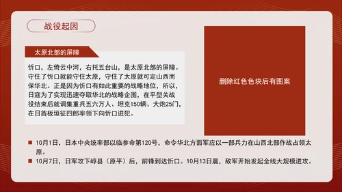 经典党史战役忻口战役：国共成功合作的防御战专题党课PPT