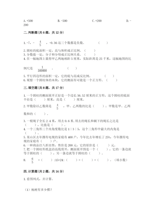 北戴河区六年级下册数学期末测试卷必考题.docx