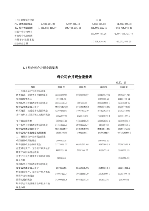 伊利集团财务报表分析.docx