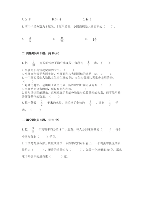 人教版六年级上册数学期末测试卷精品（满分必刷）.docx