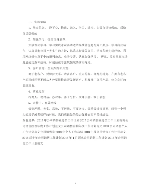 精编之公司销售工作计划范文.docx