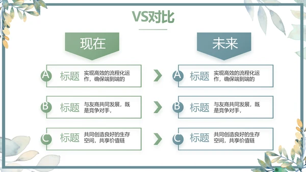 手绘水彩风个人述职报告动态PPT模板
