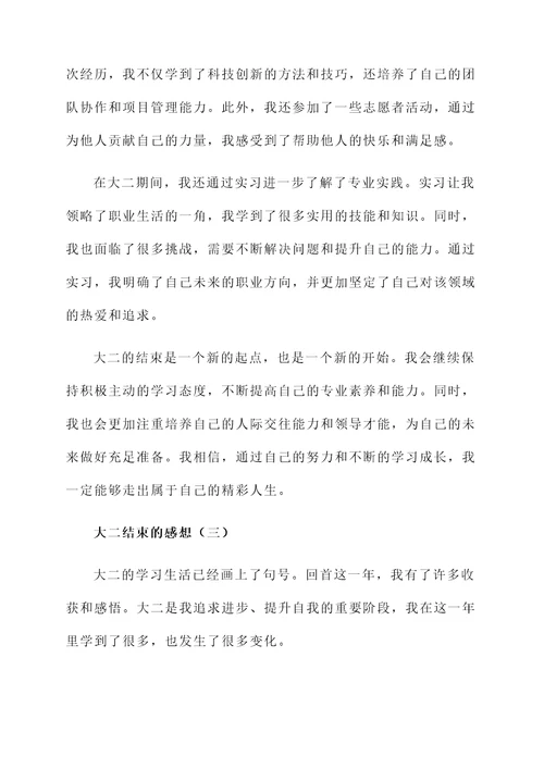 大二结束后的感想