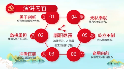 请党放心强国有我主题教育动态PPT