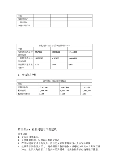 浦发银行资产负债表分析.docx