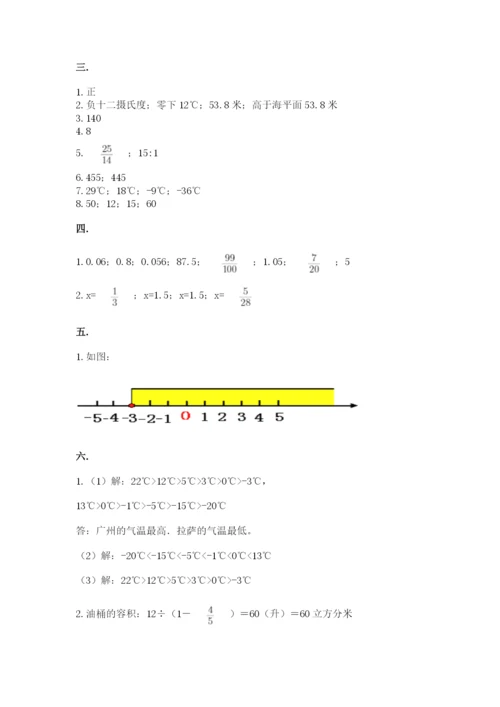 浙教版数学小升初模拟试卷（突破训练）.docx