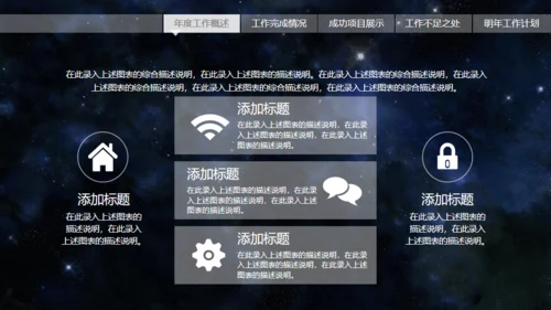 动感星球宇宙星空片头科技公司通用PPT模板