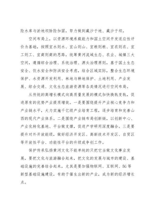 黄河流域生态保护心得体会四篇.docx