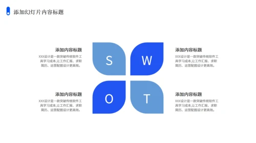 简约商务扁平风工作汇报通用PPT模板