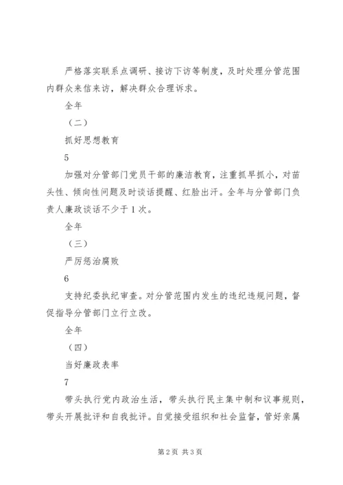 教育工委班子成员全面从严治党责任清单.docx