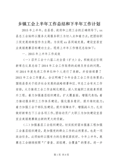 乡镇工会上半年工作总结和下半年工作计划.docx