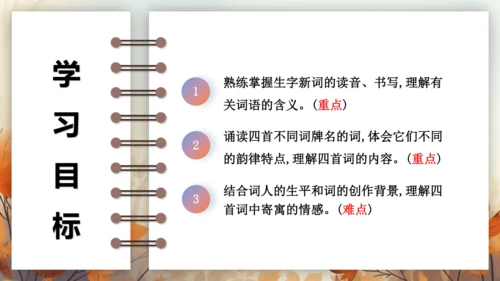 12 词四首——渔家傲·秋思 课件(共29张PPT) 2024-2025学年语文部编版九年级下册
