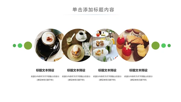 美食甜点下午茶烘培蛋糕动态PPT模板