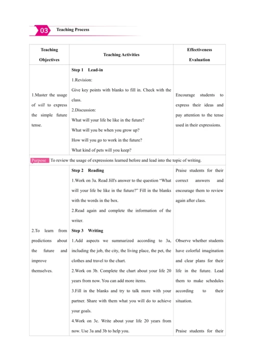 Unit 7 Will people have robots? Section B【人教八上英语教案