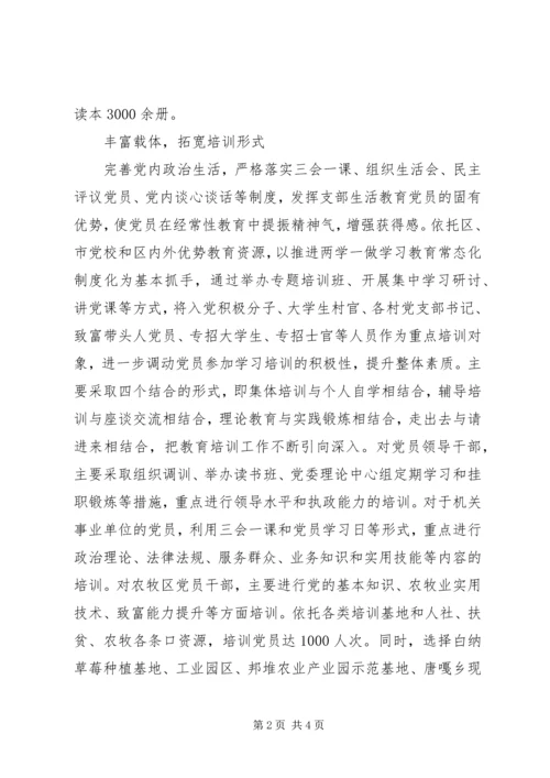 市区抓实党员教育培训四项举措.docx