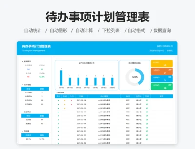 待办事项计划管理表