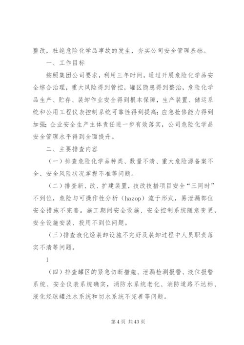 危险化学品安全综合治理实施方案精编.docx