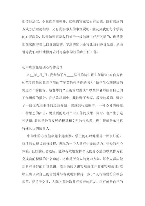 初中班主任培训心得体会.docx