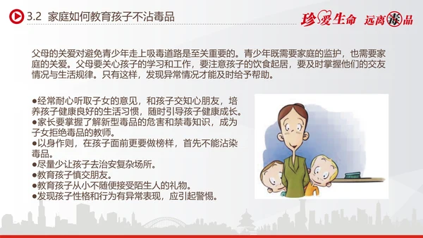 世界禁毒日宣传禁毒知识教学PPT模板