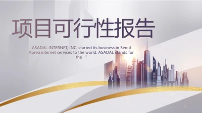 大气创意项目可行性报告动态PPT