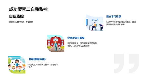 制定有效的学习规划PPT模板