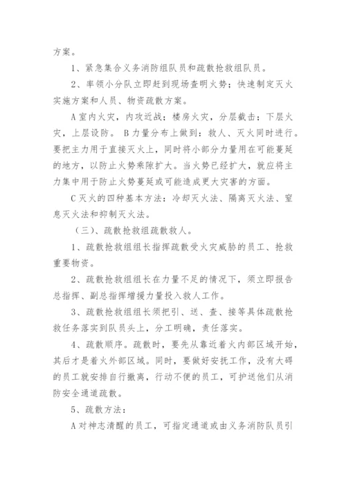 灭火疏散应急预案.docx