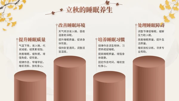 褐色中国风立秋节气文化知识主题班会