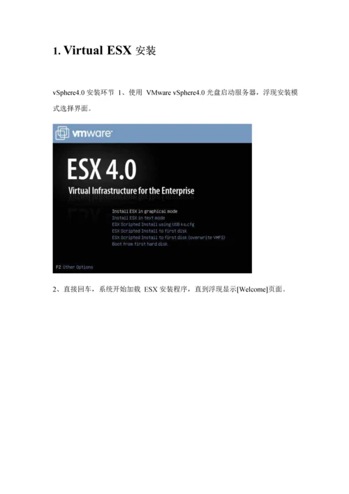 VMware服务器安装实施标准手册.docx