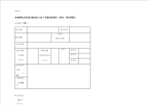 申报高企材料准备工作流程