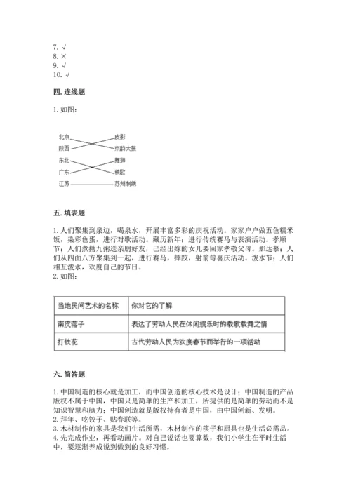 部编版四年级下册道德与法治 期末测试卷附参考答案（综合题）.docx