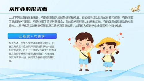 蓝色科技流体线条教师作业设计培训PPT教师培训