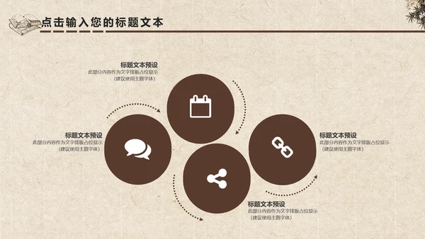 中国风水墨古典读书分享书香中国PPT模板