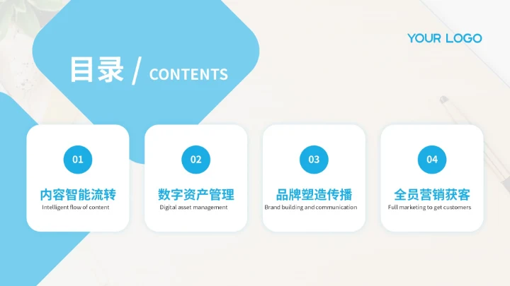 蓝色创意风专业级绘图板艺术创作新工具产品介绍PPT模板