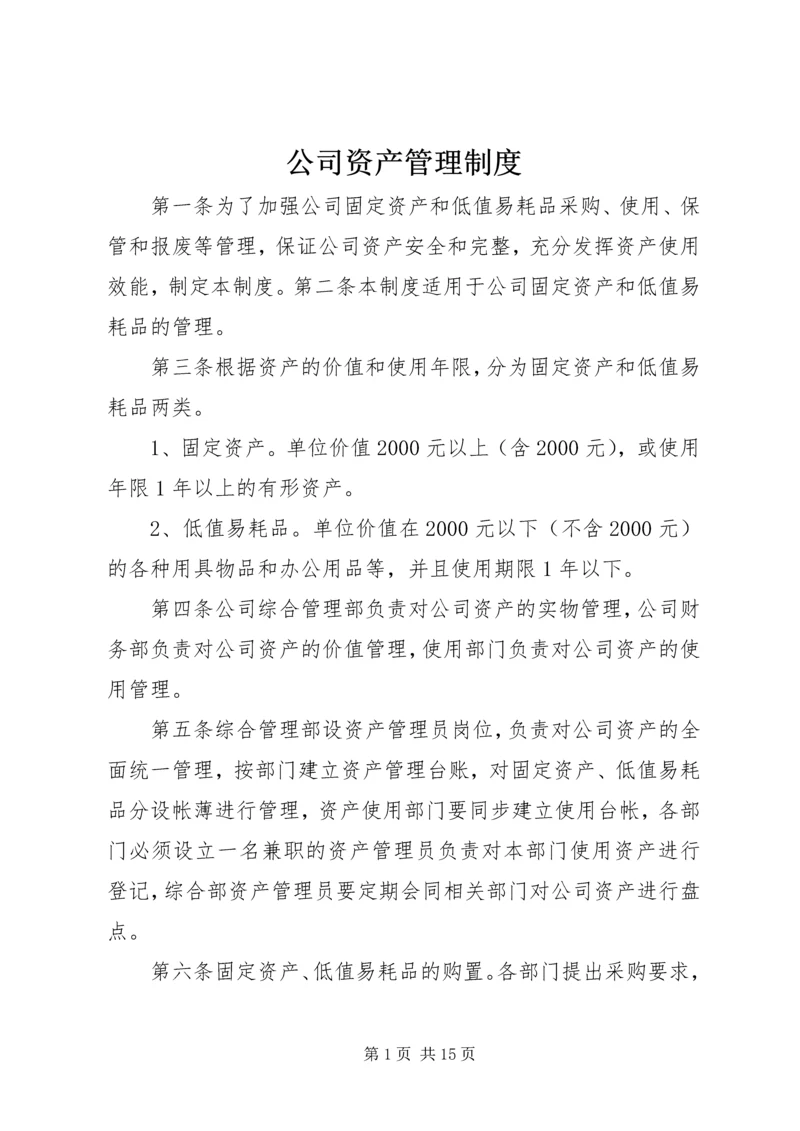 公司资产管理制度 (7).docx